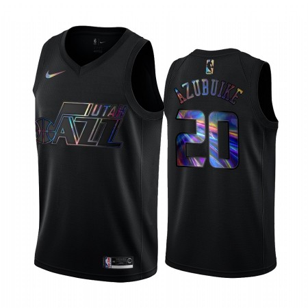 Camiseta Hombre Utah Jazz Udoka Azubuike 20 Iridescent HWC Collection Swingman